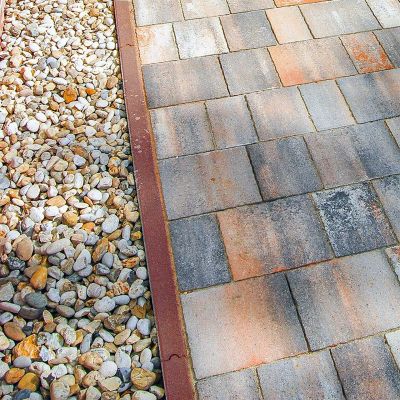 Barabás kerti szegélykő 100x200x5 cm piros