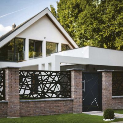 Téglakő kerítés pillér