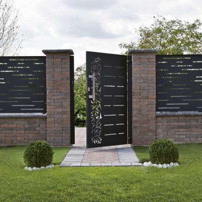 Téglakő kerítés pillér