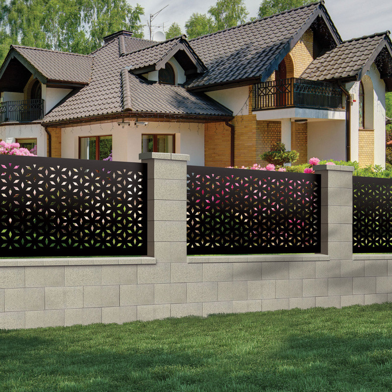 Barabás kerítés fedlap 25x30x6cm - törtfehér