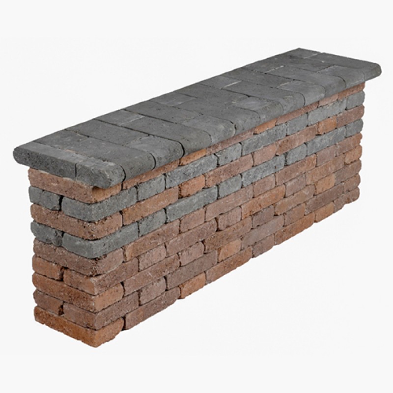 Barabás Téglakő kerítés lábazat 186x24x50 cm fahéj