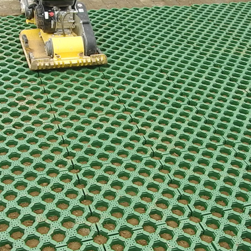 Barabás Műanyag gyeprács zöld 40 x 40 x 3 cm