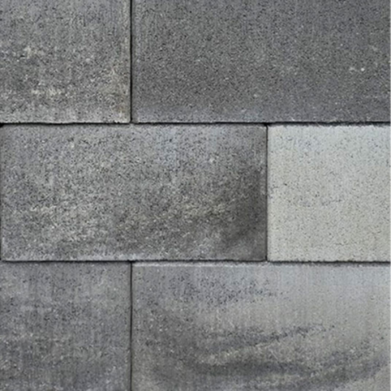 Barabás kerítéskő fekete-fehér melír 40 x 20 x 20 cm